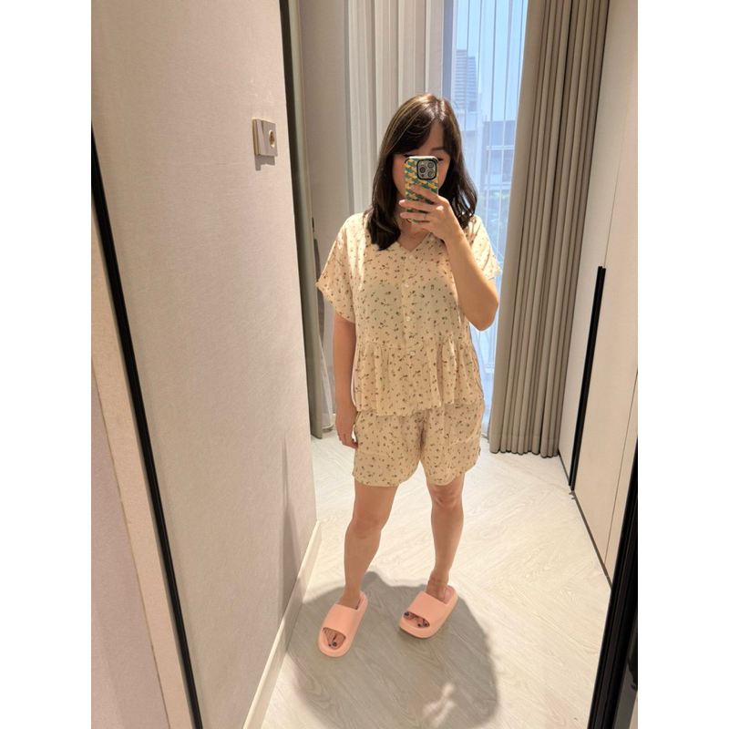 Deluna - Setelan Piyama Peplum Rayon Premium