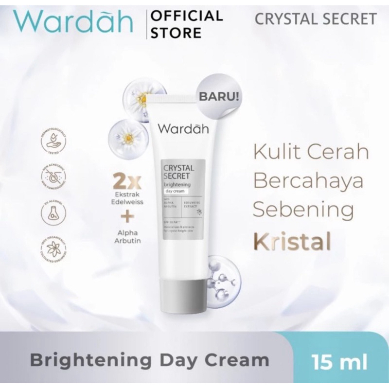 WARDAH SECRET DAY CREAM 15ml // CREAM PAGI