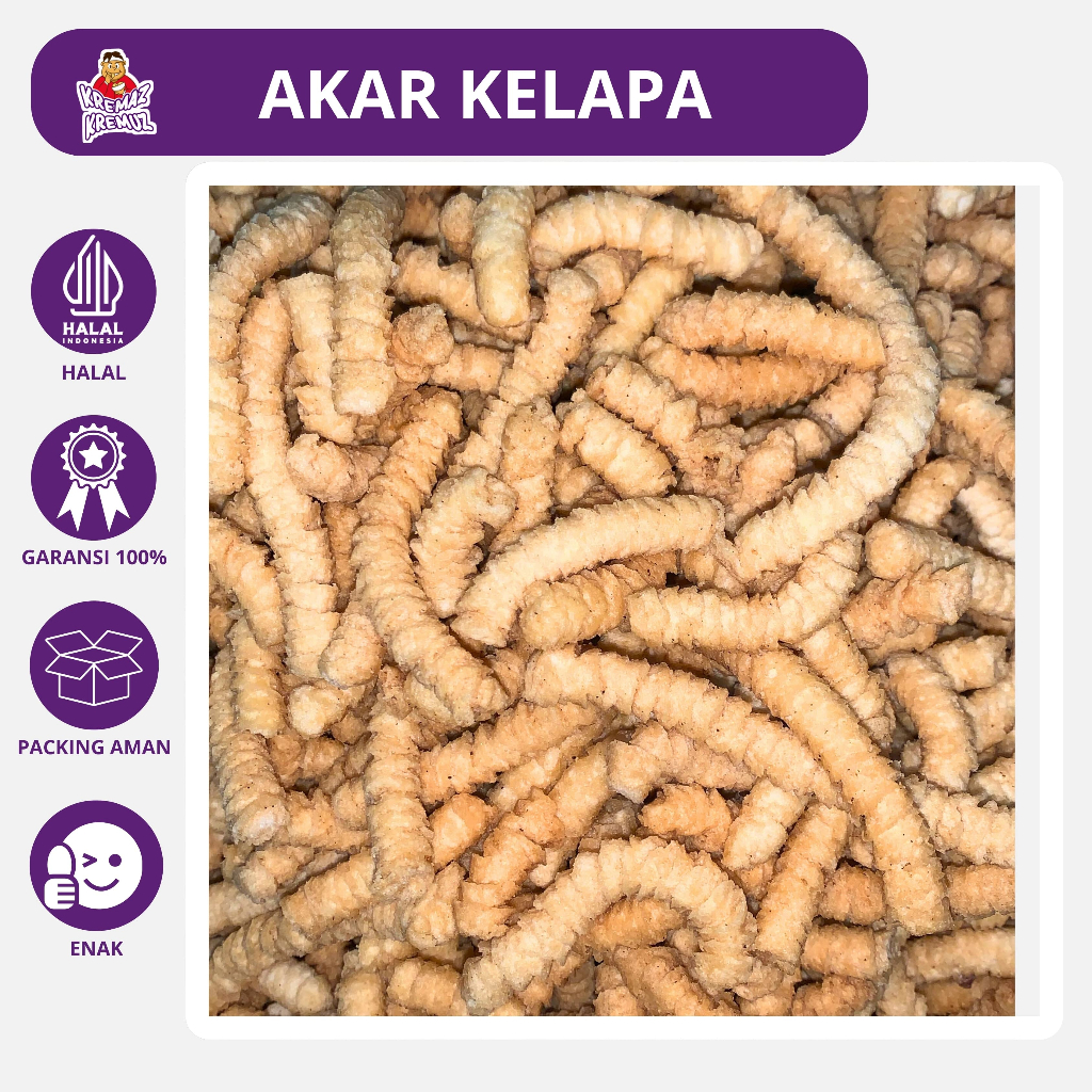 

AKAR KELAPA MANIS | CAMILAN ENAK RENYAH 250gr