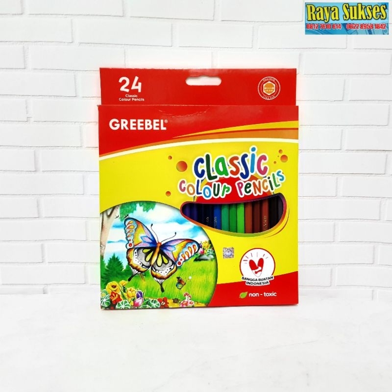 

Greebel Pensil Warna Classic 24 Warna/Pensil Warna Greebel-Original