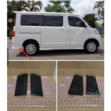 BEST QUALITY moulding bemper moulding body samping sambungan bemper belakang Luxio