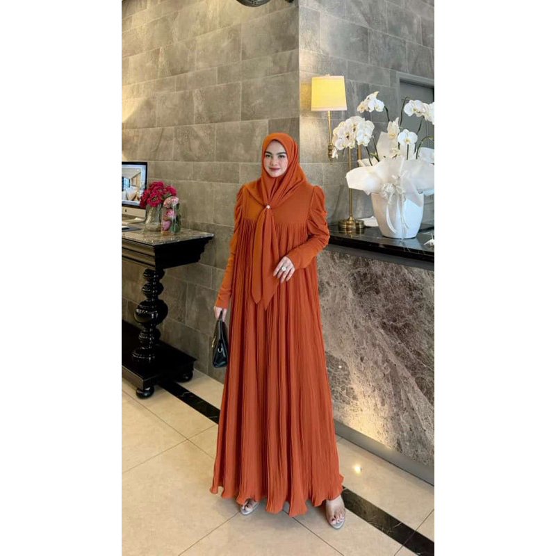 SET GAMIS ARSYA PLISKET BANYDOLL PRINTING (LD 110)