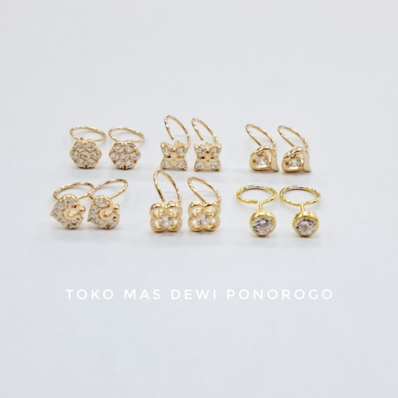 Dewi Ponorogo GIWANG EMAS MODEL TOGE Emas Asli Kadar 8K/375% Yellow Gold