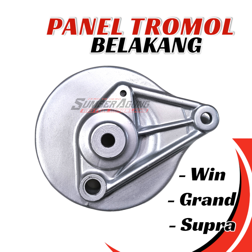 Tutup Panel Tromol Belakang Supra Grand Win Silver Good Quality