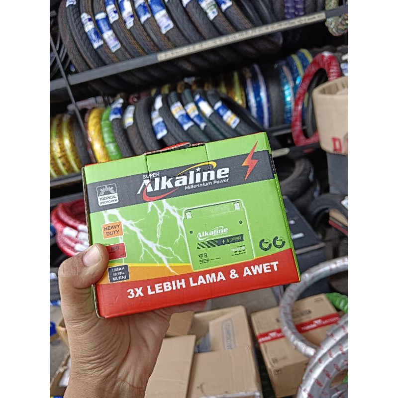 aki alkaline 5ampere buat motor beat fi mio j beat supra x125 kharisma spogun125