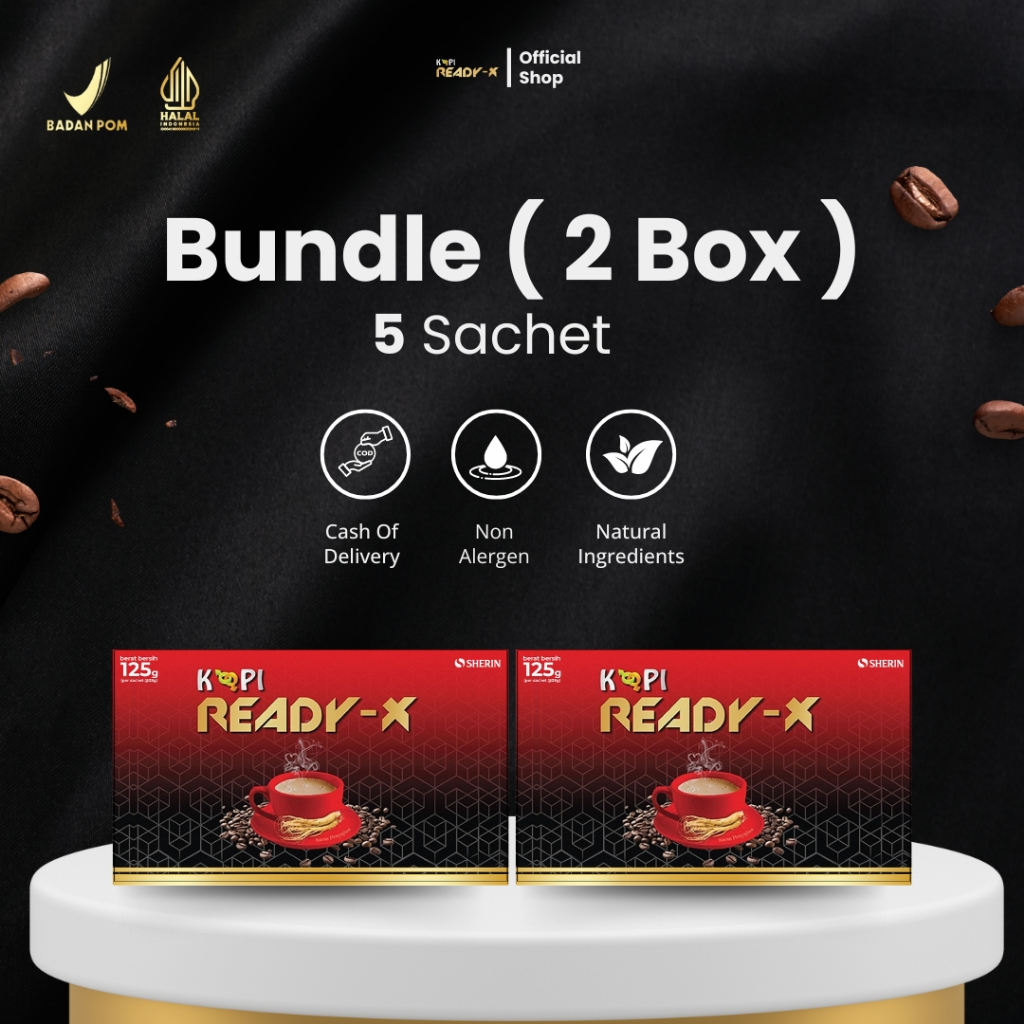 

Kopi Ready X | Paket 2 Box | 5 Sachet