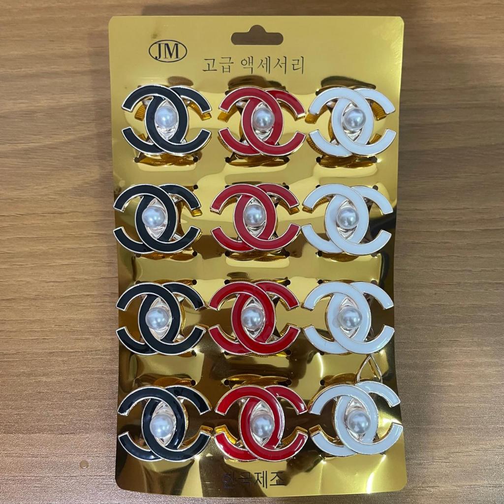 LUSINAN - Ring Hijab Motif Chan3l  Ring Hijab Motif Huruf| Cincin Hijab Motif Huruf| Cincin Kerudung