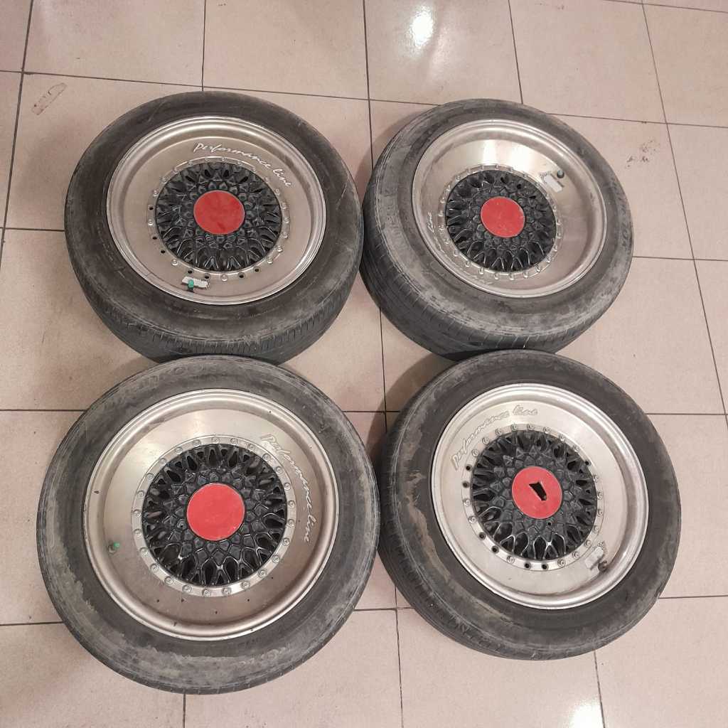 VELG MOBIL RACING SECOND/BEKAS BBS R15X7 8X100/114 ET +BAN 195 55