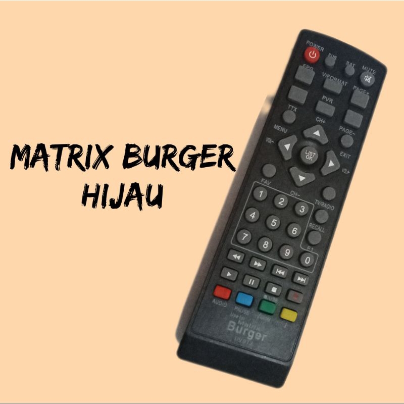 REMOT STB MATRIX BURGER HIJAU