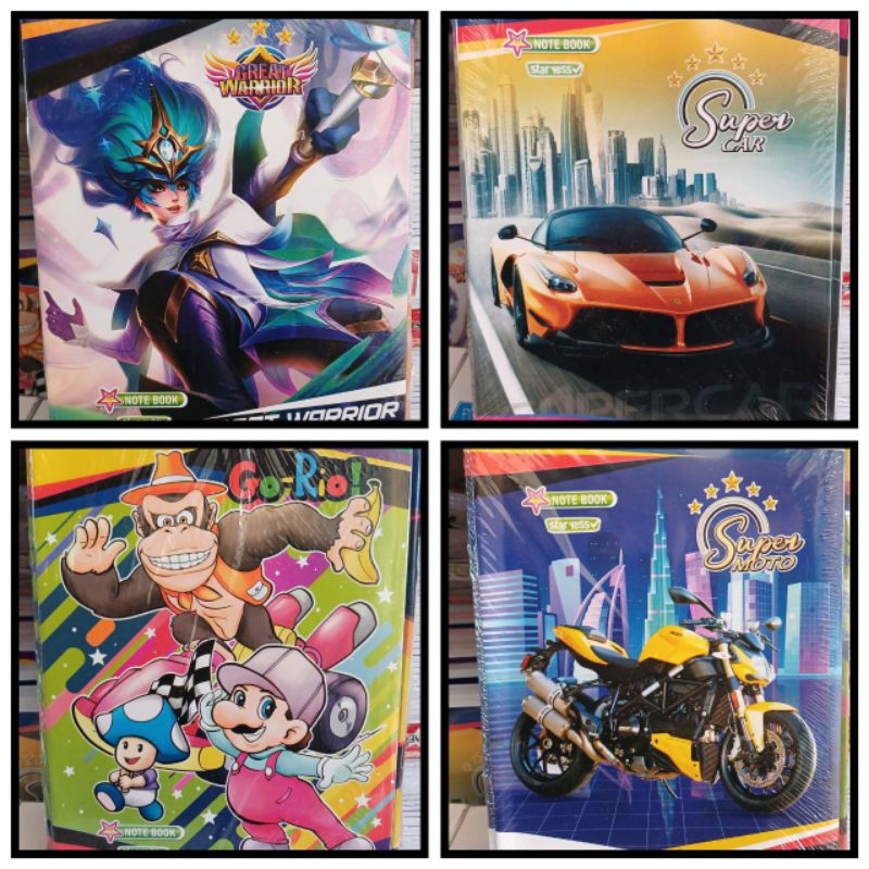 

BUKU STARYESS ISI 38 LEMBAR tipis .1BOX ISI 10PCS