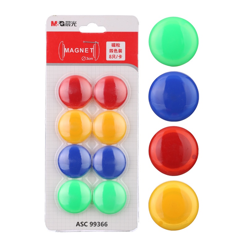 

Pin Magnet M&G Diameter 3CM #ASC99366 Magnet Papan Tulis Pin Whiteboard Isi 8 Pcs