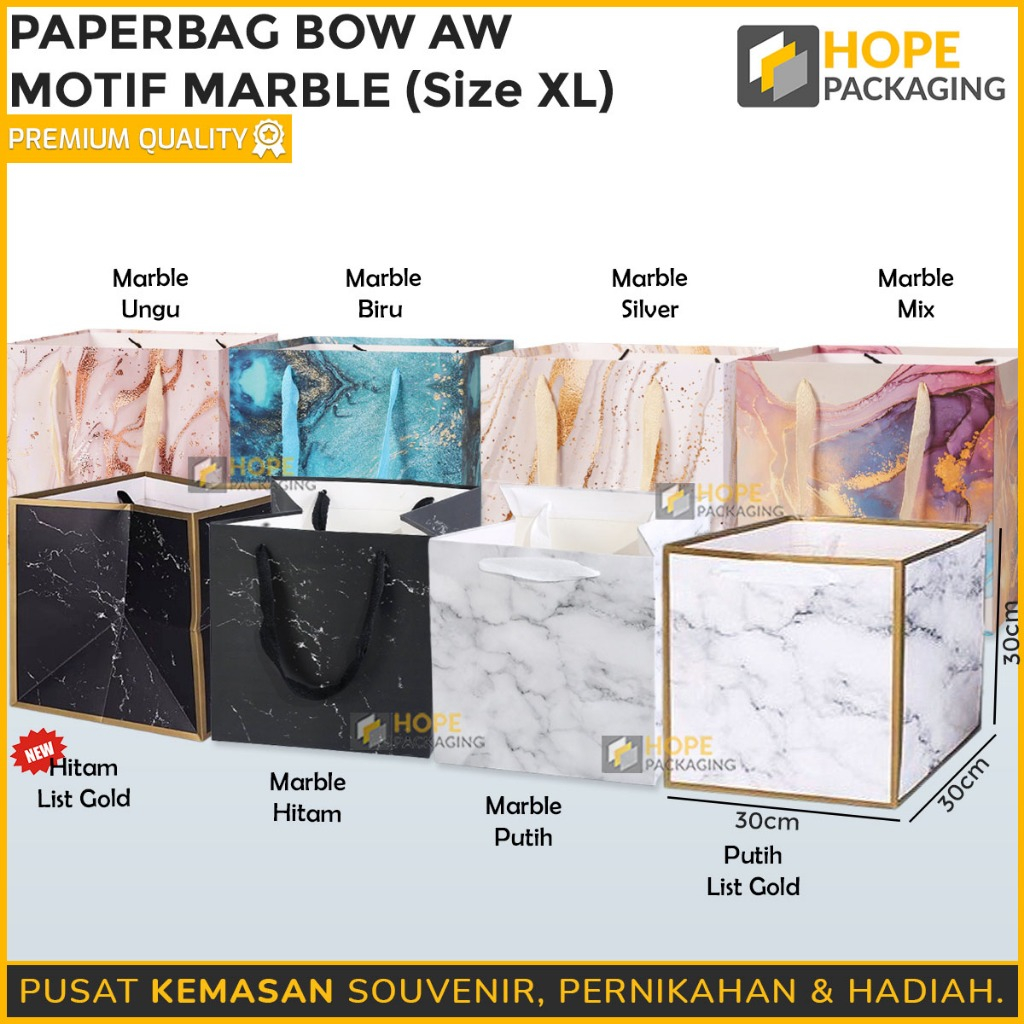 

Paper Bag Box AW Motif Marble / Tas Kado / Paper Bag Tas / Paper Box Hadiah Ultah / Tas Souvenir / Paper Bag Kotak Marble Marmer / Tas Kue Box