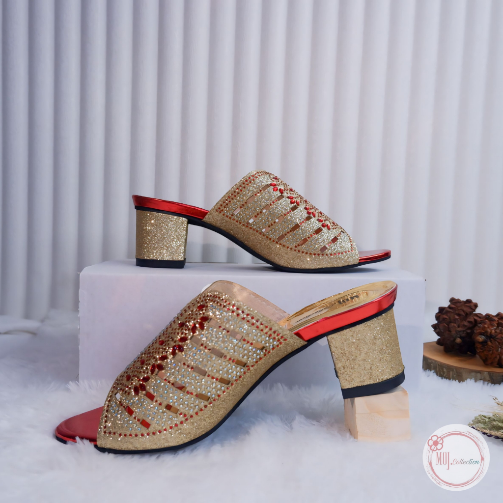 HIGH HEELS PESTA SANDAL MEWAH WANITA