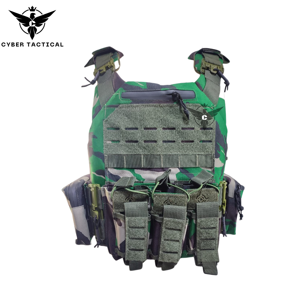 PROMO Rompi Body Vest Rajawali TNI POLISI Double Quick Release - Rompi Anti Peluru - Bodyvest Malvin