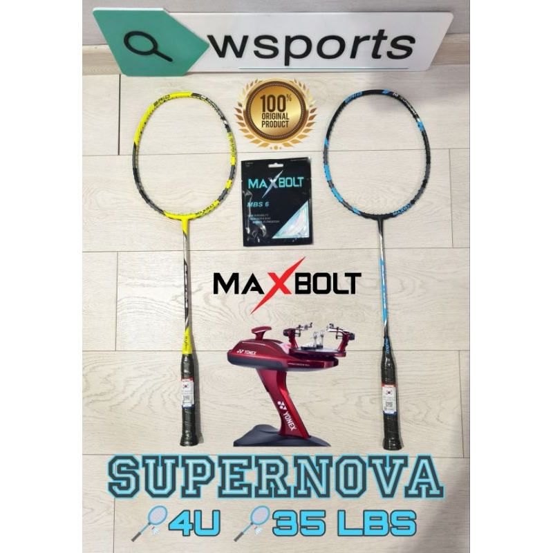 Raket Badminton Maxbolt SUPERNOVA 35LBS Original