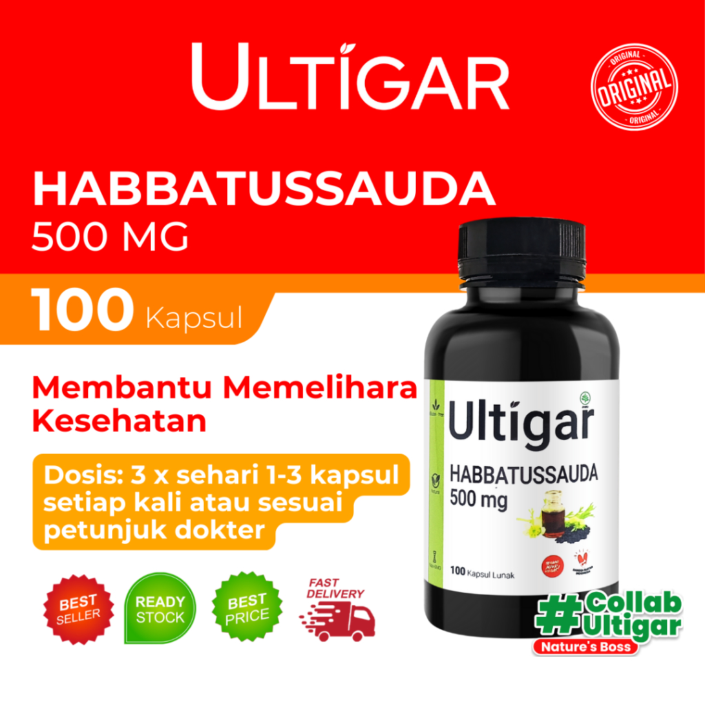 Ultigar Habbatussauda 500 mg ISI 100 KAPSUL LUNAK