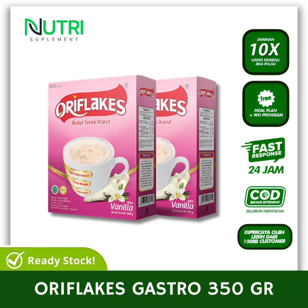 

ORIFLAKES GASTRO Sereal Umbi Garut 350gram