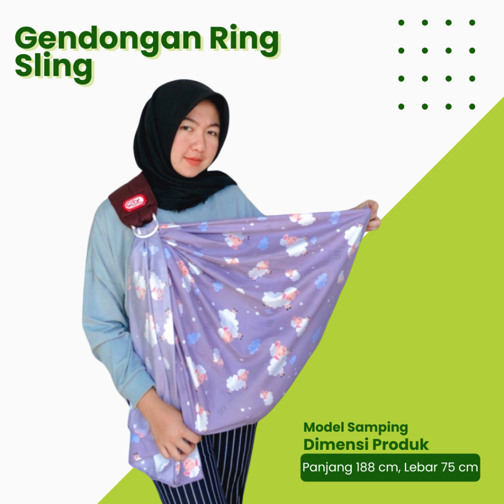 Gendongan Bayi Multifungsi Ring Sling Gendongan Samping Bayi
