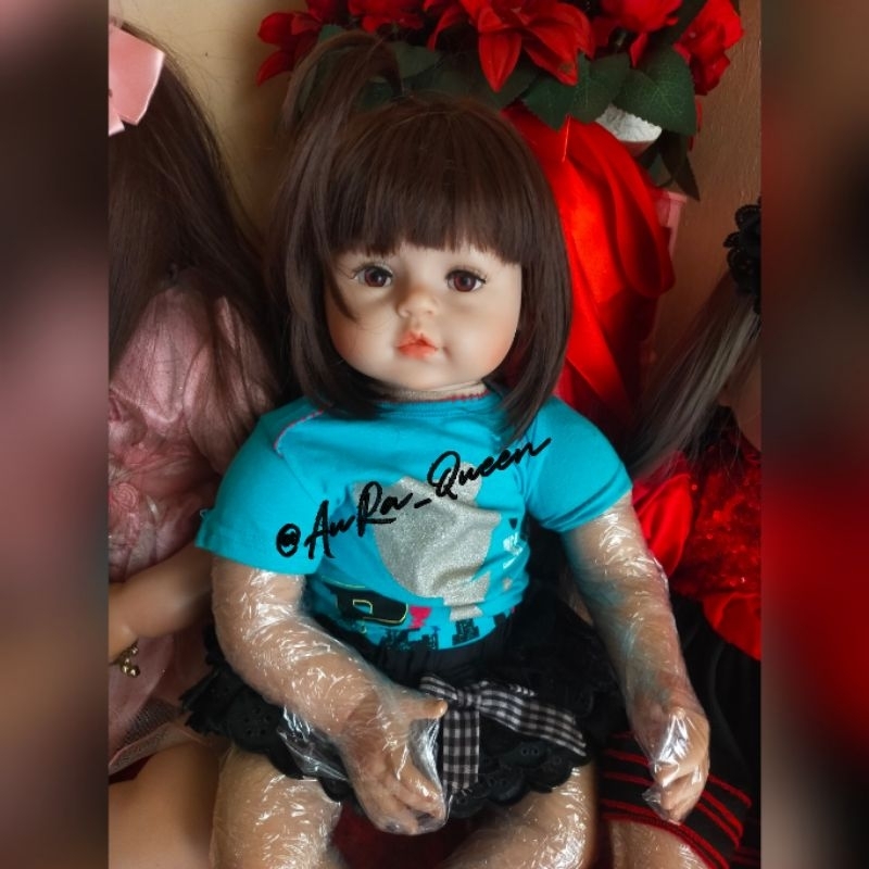READY Reborn Doll 60cm Silicone Reborn Toddler Princess Toy Doll/Boneka Reborn/boneka silikon vinil