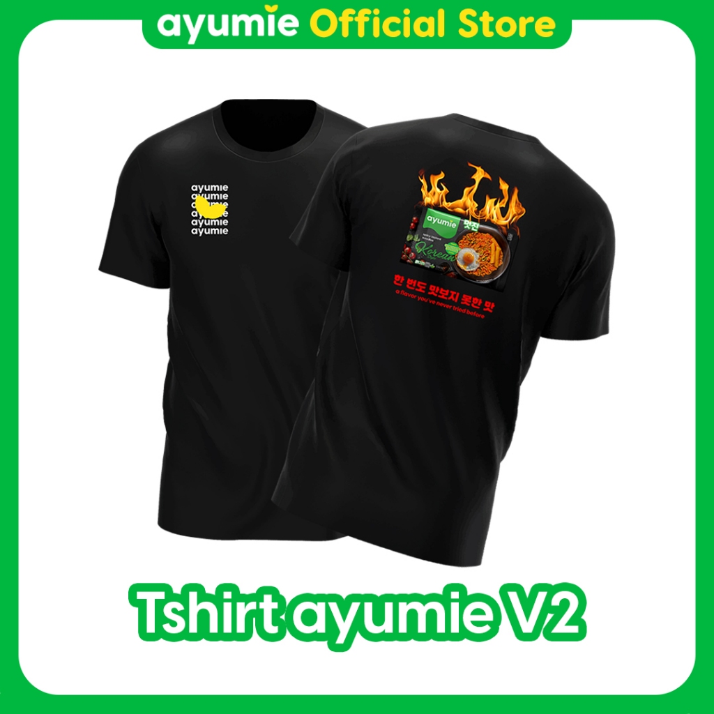 Ayumie - Baju Hitam T-Shirt Ayumie