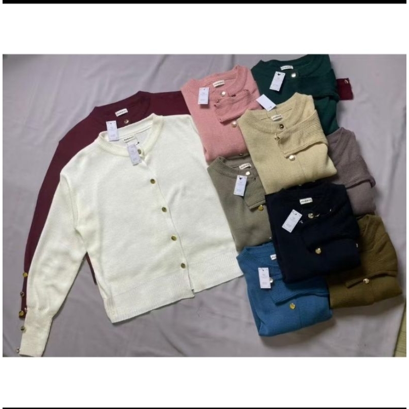 Alzi Outer Innara Kancing - Knitwear Over size - Sweater Knit Wanita Kardigan Kancing SWEATER rajut 