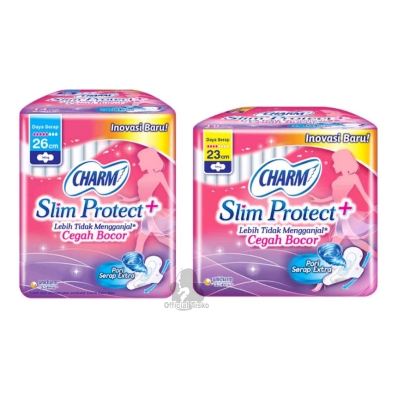 Charm Super Slim Protect+ Wing 23cm 26cm