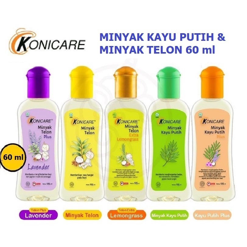 KONICARE TELON Baby Oil / MINYAK TELON KONICARE PLUS/ MINYAK KAYU PUTIH PLUS 30ML 60ML 125ML