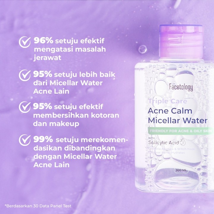 FACETOLOGY TRIPLE CARE ACNE CALM MICELLAR WATER