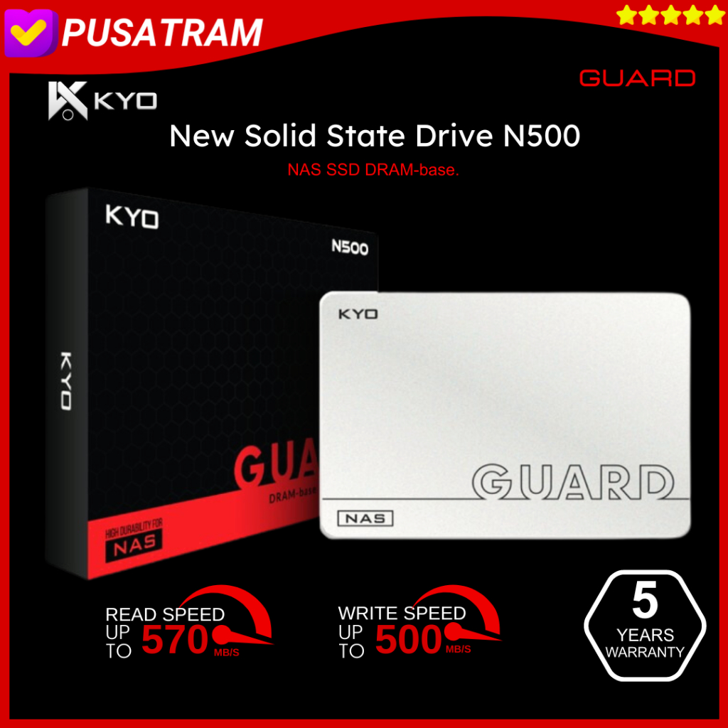 KYO GUARD N500 DRAM SSD 1TB SATA III 3D NAND TLC NAS SSD