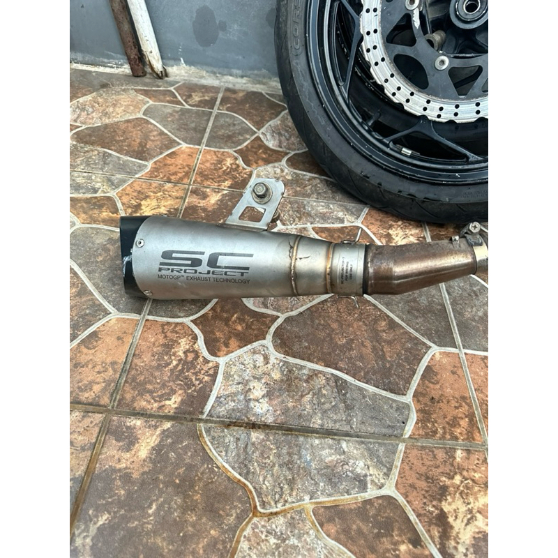 KNALPOT SC PROJECT ORIGINAL IMPORT TAIWAN NINJA 250 FI DAN KARBU BESERTA SLIP ON