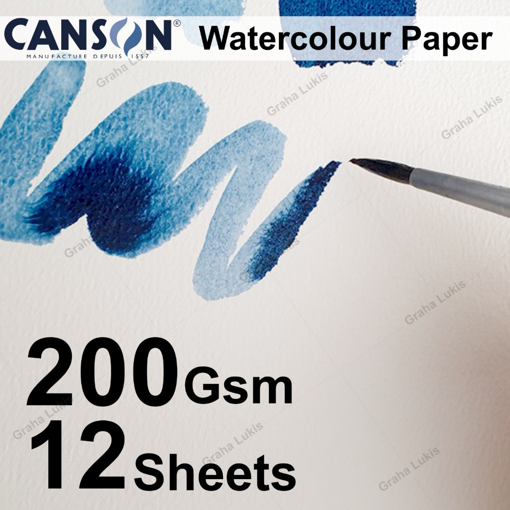 

H7Y Canson Watercolor Paper A5 200gsm / Canson Montval A5