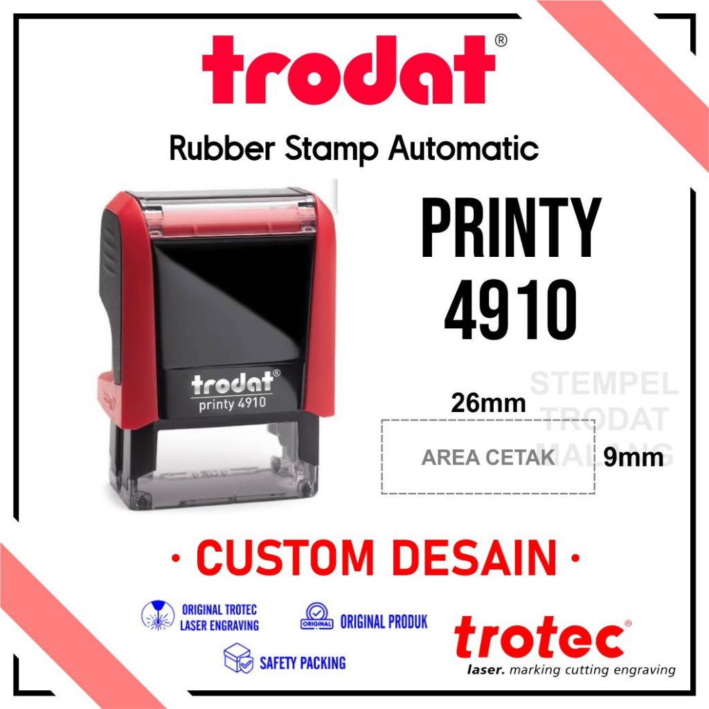 

Stempel Trodat 4910 (Stempel Warna Otomatis, Original Trodat)