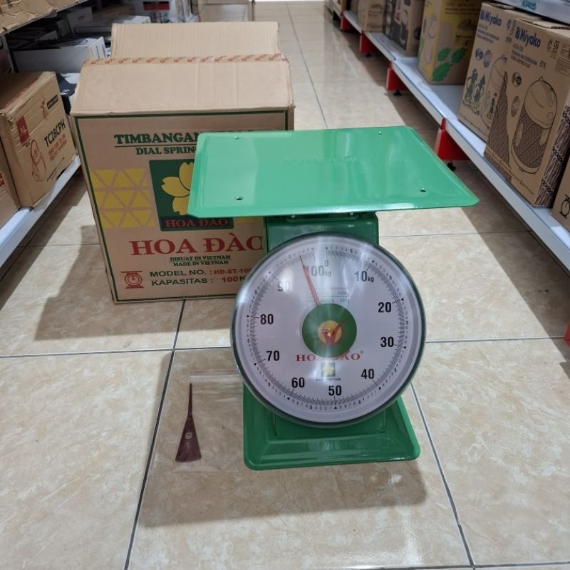Timbangam duduk pegas piringan datar/Timbangan vietanam Hoadao 100kg