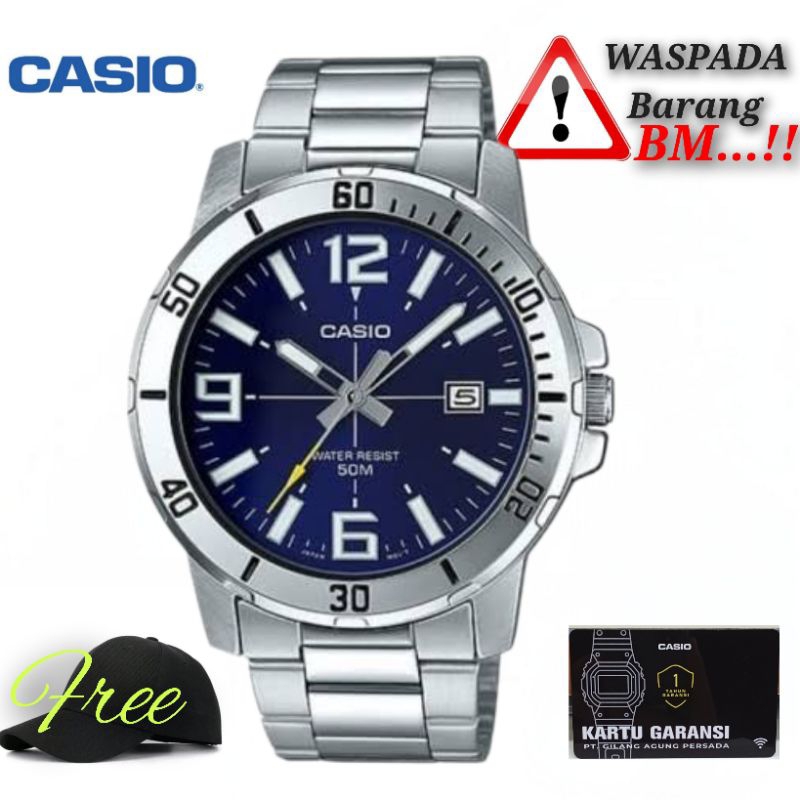 jam tangan pria Casio mtp-vd01d-2bvudf / Casio original mtp-vd01d-2b