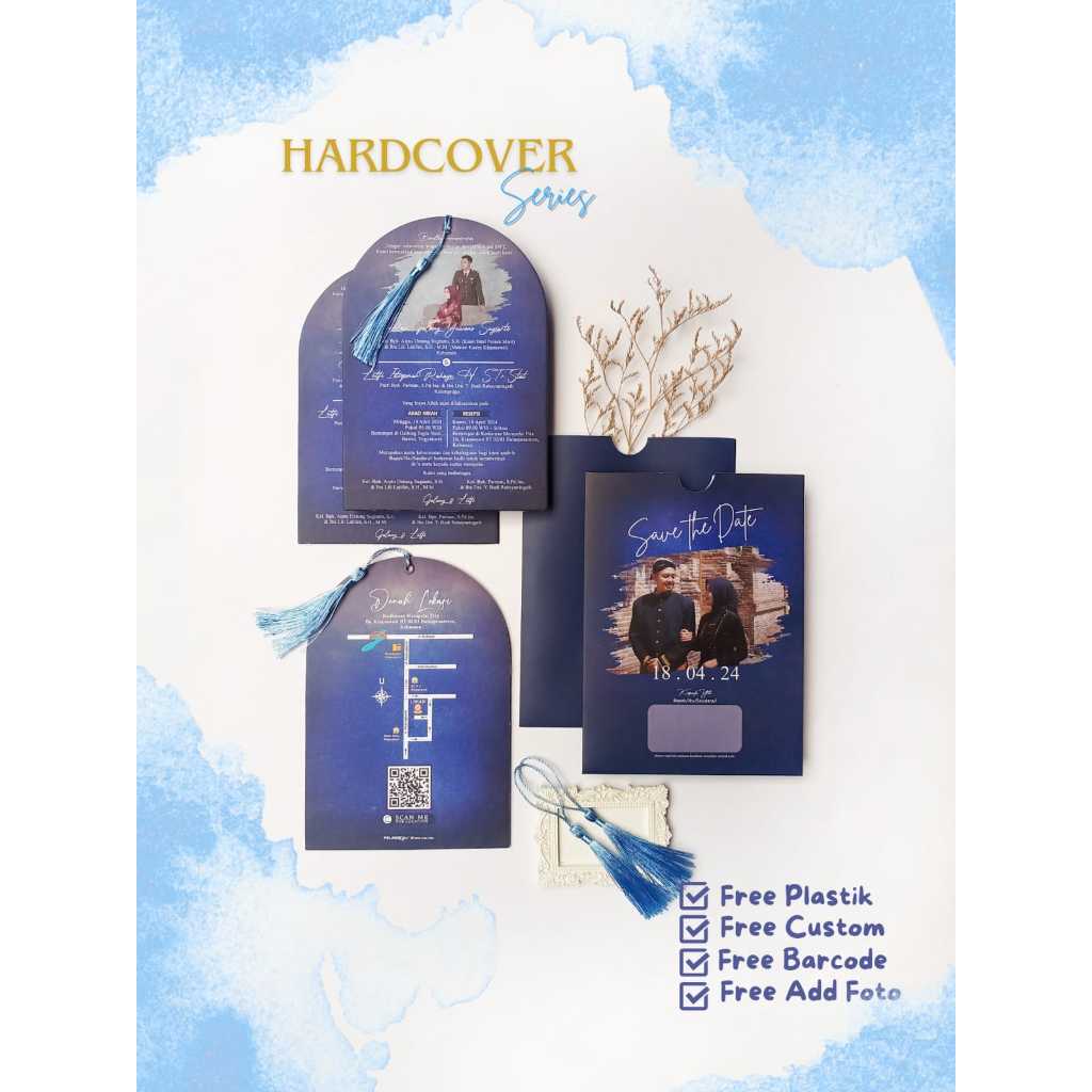 UNDANGAN HARDCOVER RUMBAI | UNDANGAN NIKAH AESTHETIC PREMIUM | UNDANGAN WEDDING MURAH | UNDANGAN PER