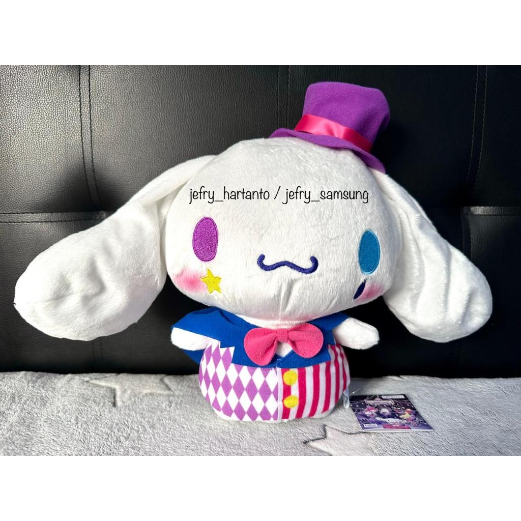 Boneka Cinnamoroll Night Circus Big Plush Original Sanrio Jepang Kawaii Cinnamonroll Toreba Badut