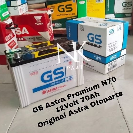 Aki Mobil Isuzu Truk Elf NHR 55, DMax Accu GS Astra N70 Premium 70Ah