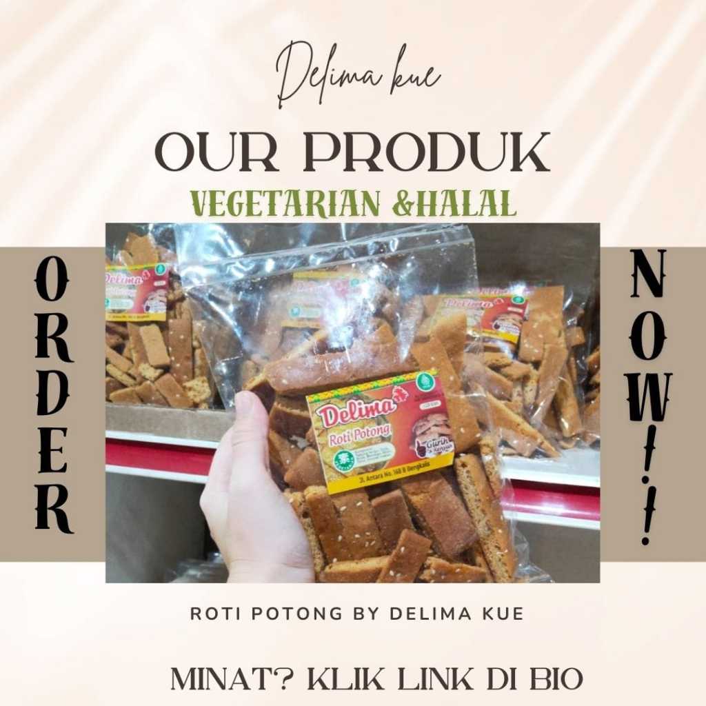 

Roti Potong Deelima Kue|Kue kering|Enak&Gurih|100% Halal&Vegetarian