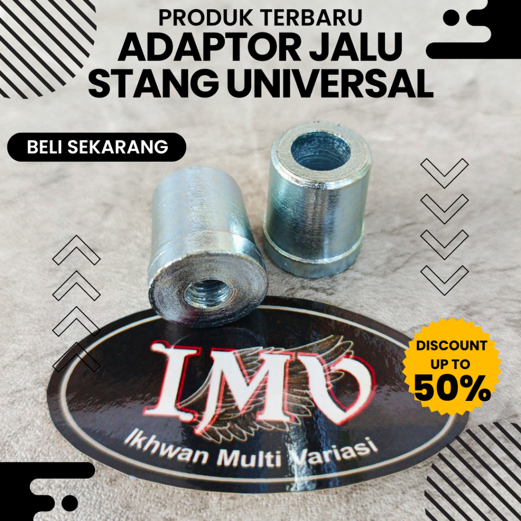 Adaptor Jalu Stang Pcx Adv Aerox Nmax New Beat Vario Mio Cb150r Jupiter Supra Day Rzr Universal