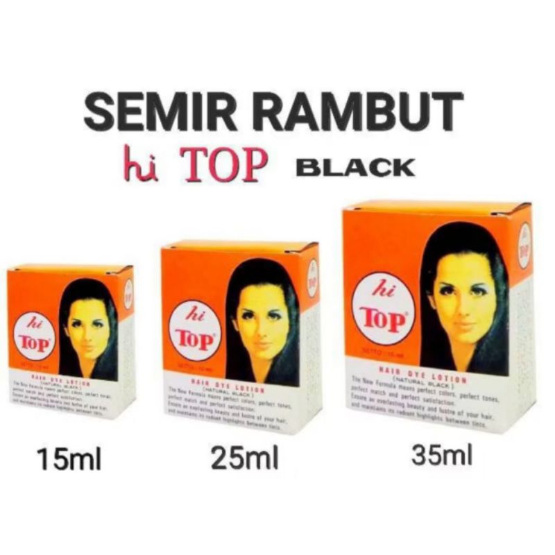 HI TOP SEMIR RAMBUT 15 - 35ml / Semir Hitop / Semir rambut murah / semir rambut hitam