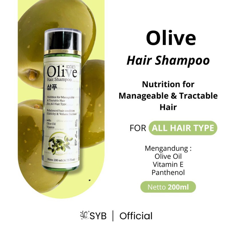 COE Olive Hair Shampoo Olive Oil Vitamin Rambut Rusak Kering Rontok