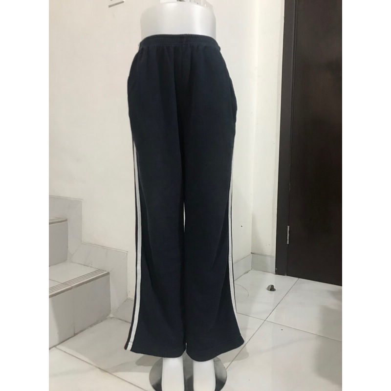 Celana Training panjang sport wanita lidi lidi list putih merah