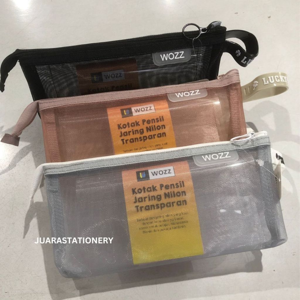 

Tempat Pensil Premium Transparan SB-6634 (3185) / Tepak Pensil Pencil Case