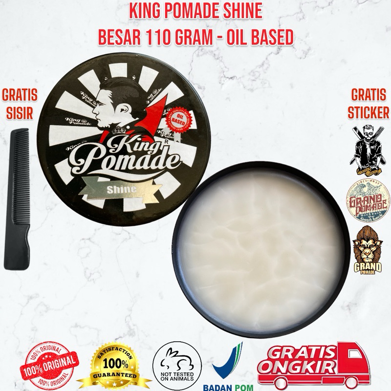 KING POMADE SHINE BESAR OIL BASED POMADE BPOM