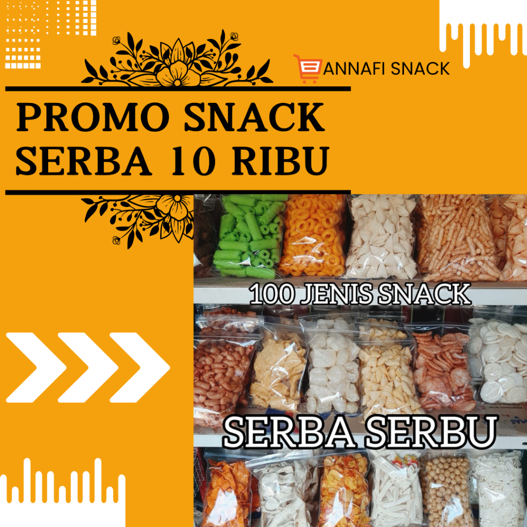 

PROMO SERBA 10RB SNACK KERIPIK KACANG DLL