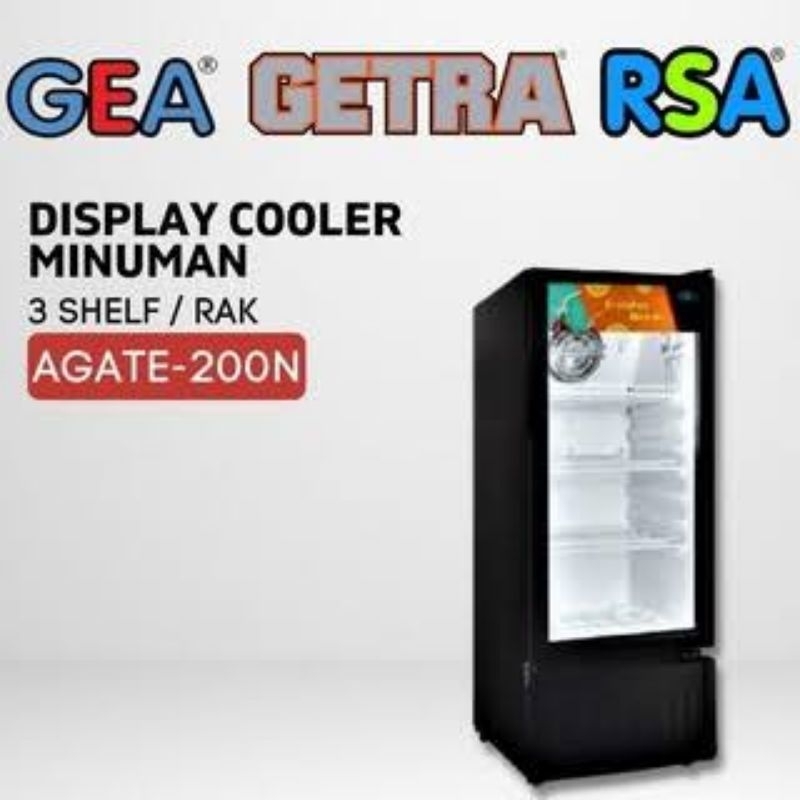 (KHUSUS BOGOR) SHOWCASE RSA AGATE 200 KAPASITAS 192 LITER