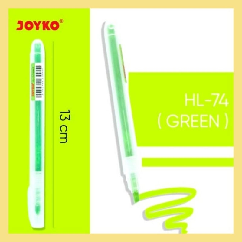 

(DAPAT 1 PCS ) Highlighter Highliter Penanda Berwarna Joyko Bentuk Bolpen Pen Pulpen Warna Bagus Cerah