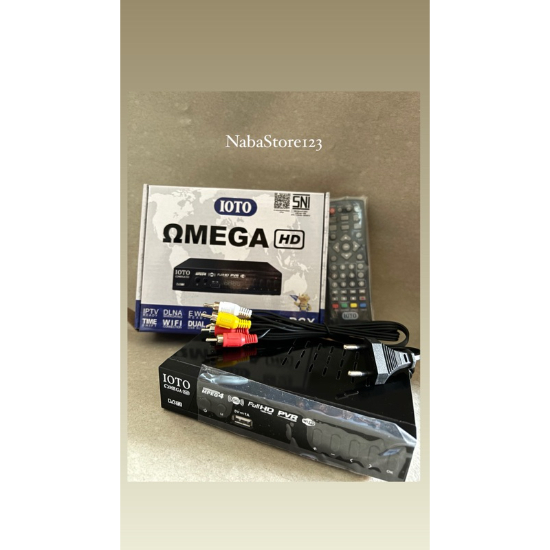 paket lengkap SET TOP BOX IOTO OMEGA TV DI GITAL versi terbaru