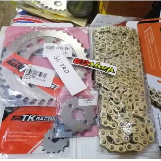 Gear 1 SET GL 428H TK RACING MEGAPRO MAX PRIMUS PRO NEOTECH CB100 GER GIR 428 GOLD Setara SSS