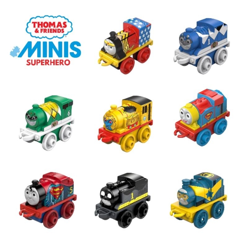 Thomas and Friends Minis Mini Rare Langka Tanpa Kemasan Superhero